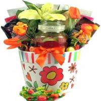 Tea and Fruit Candy Gift Basket