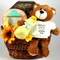 Jesus Loves Me Baby Gift Basket