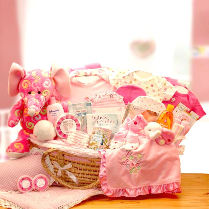 Dainty Tails New Baby Unicorn Gift Basket