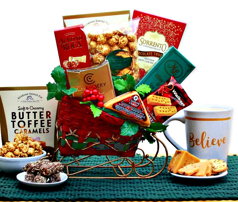 Christmas Gift Basket Sleigh