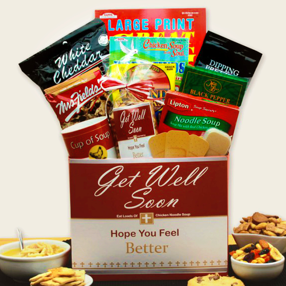 Chicken Noodle Soup Feel Better Soon Get Well Gift Box