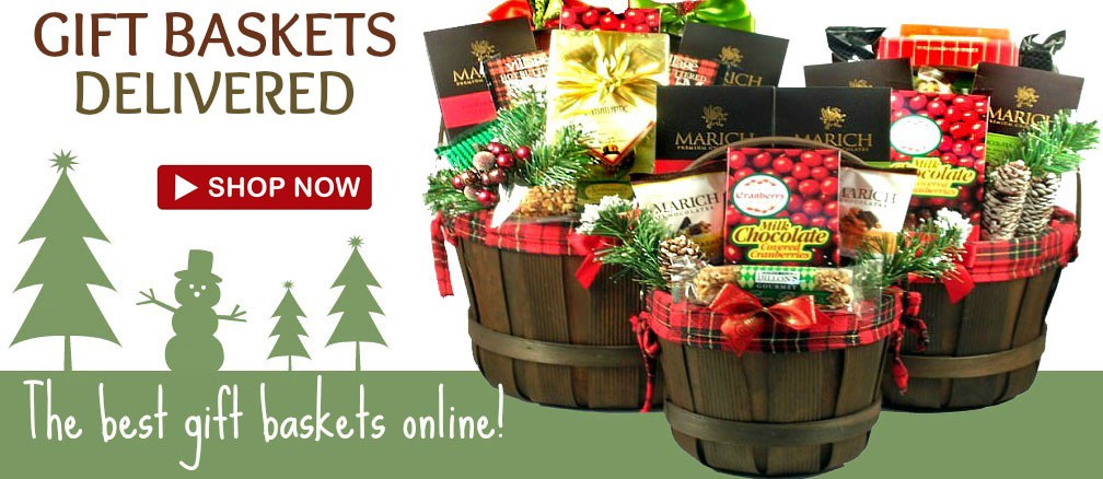 Holiday Food Baskets Ship Free, Holiday Gift Baskets