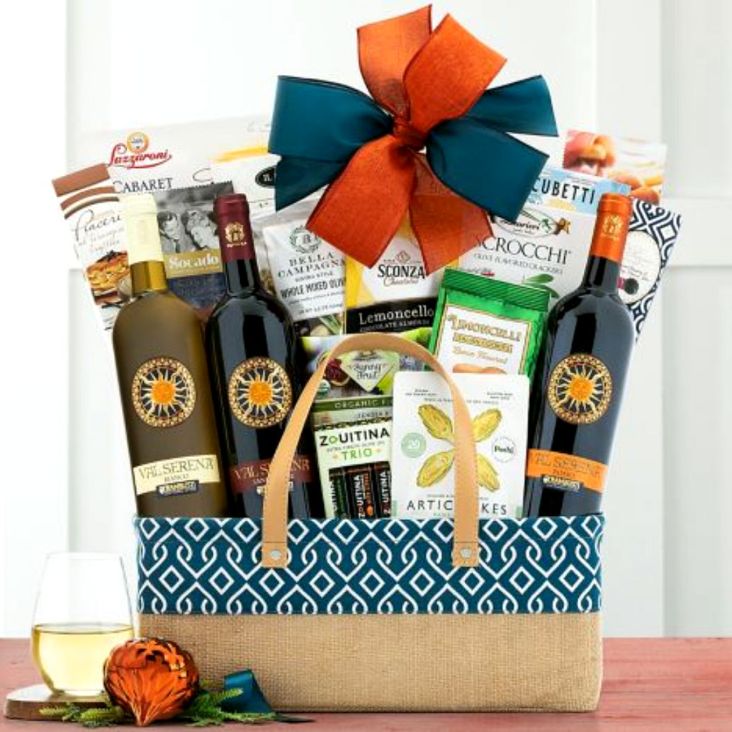 Italian Wine Collection Gift Basket Delivery
