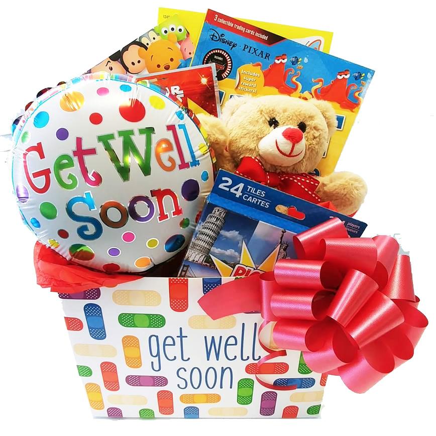 Get Well Gift Basket for Boys and Girls with Fun Things to Do for Ages 3 to 9