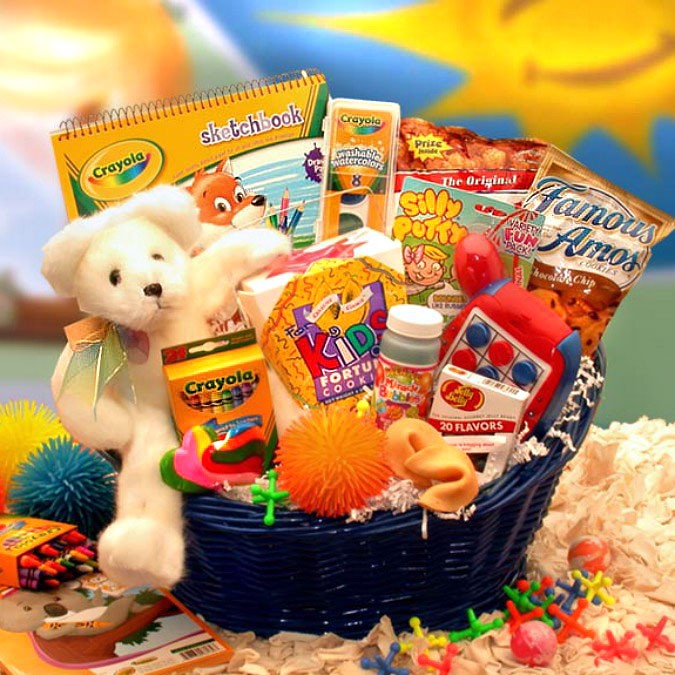 Fun Filled Gift Basket For Children