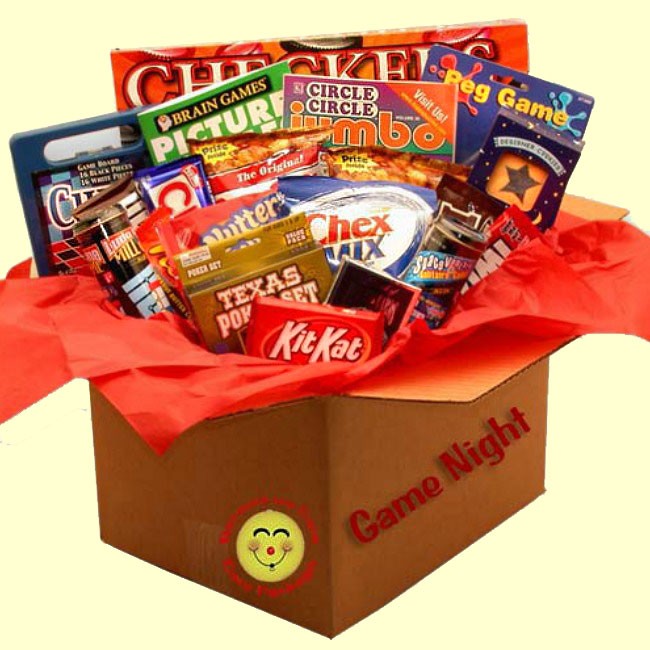 Family Game Night Gift Box Adorable Gift Baskets