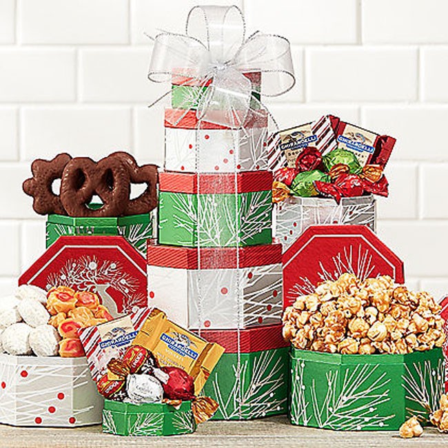 Glorious Holiday Gift Tower