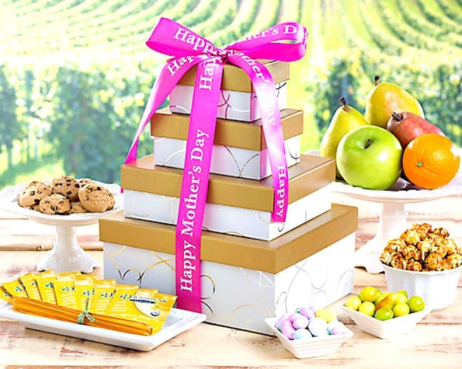 Deluxe Fruit and Sweets Gift Tower