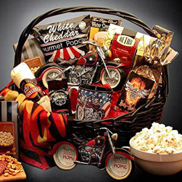 Motorcycle Man, Gift Basket for Him