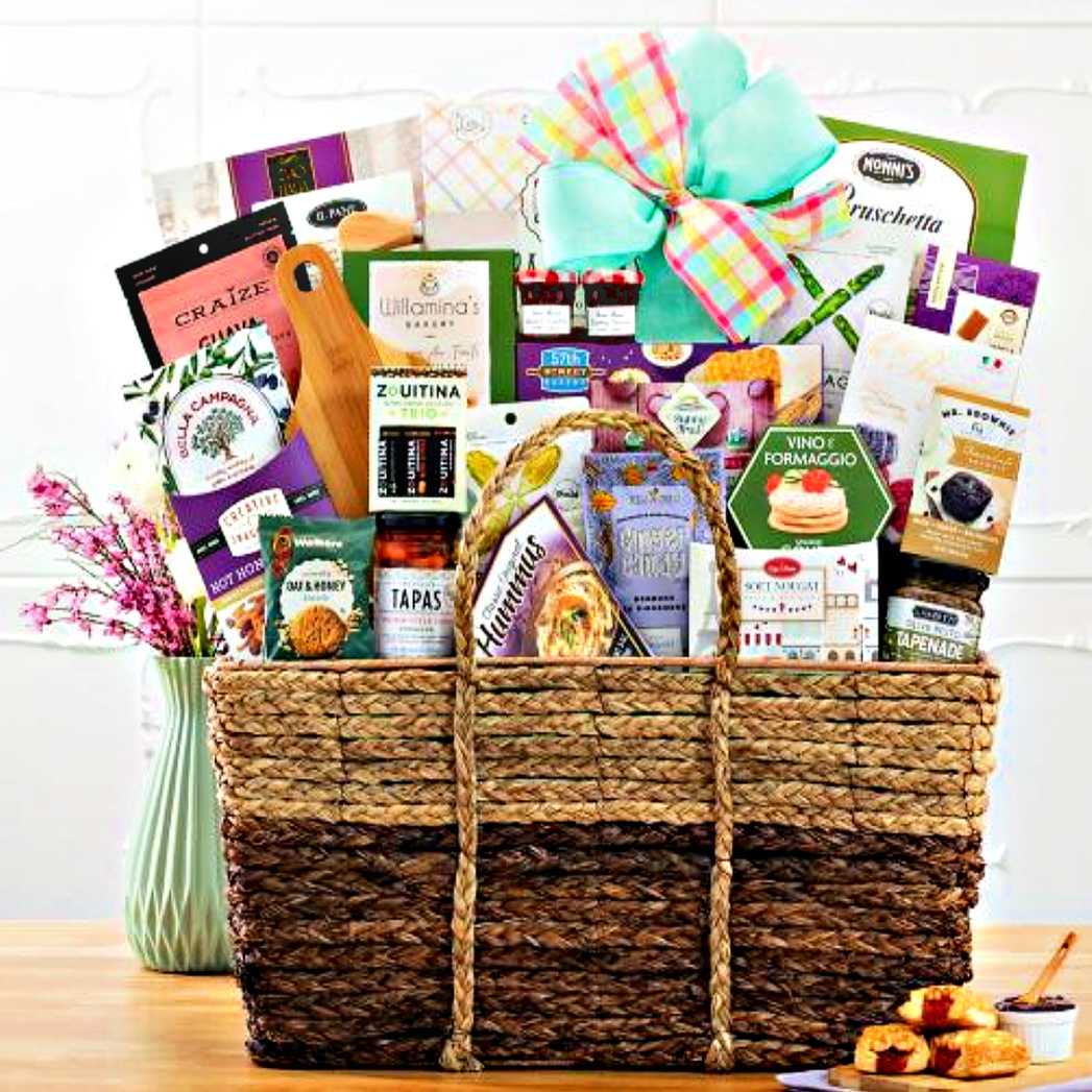 Picnic Basket Loaded With Delicious Food