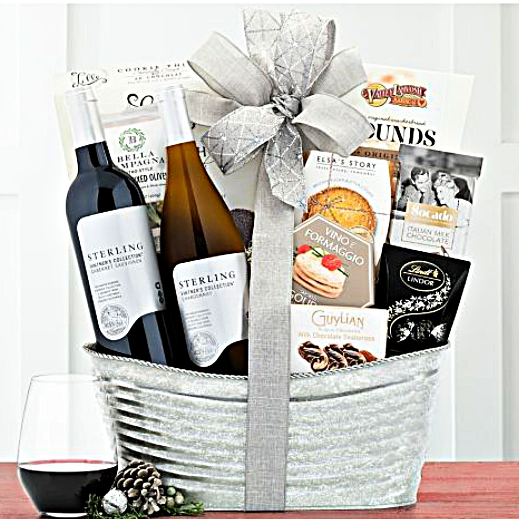 Sterling Vintner s Duet Wine Basket