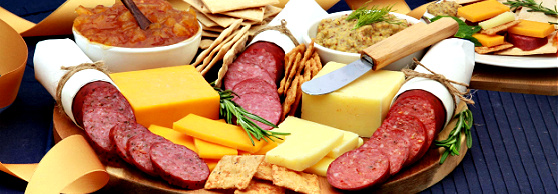 Meat, Cheese, Snack Gift Baskets