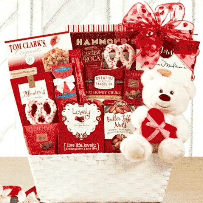 Valentine's Day Wishes Gift Basket