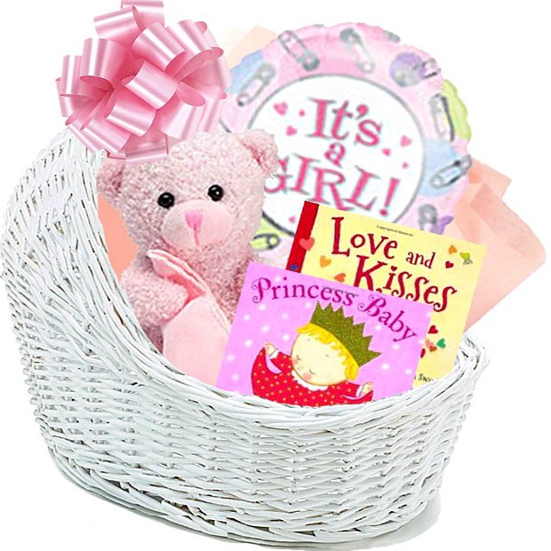 It's A Girl Baby Gift Basket