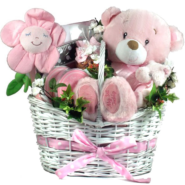 It's A Girl! Deluxe Baby Gorl Gift Basket