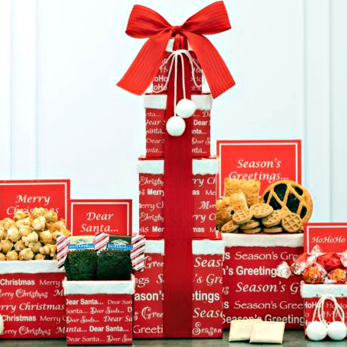 Merry Christmas Holiday Gift Tower Everyone Will Love
