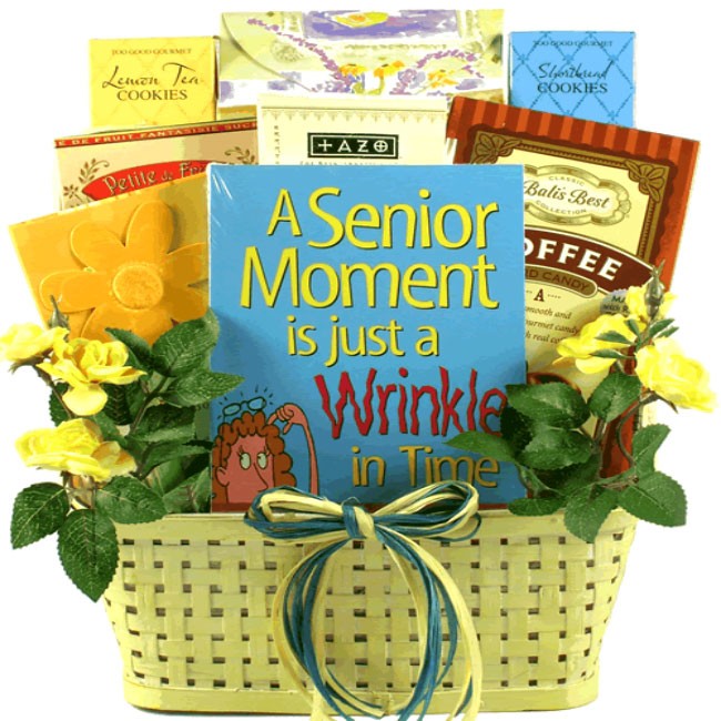 Wrinkle In Time, Senior Moment Birthday Celebration Gift Basket