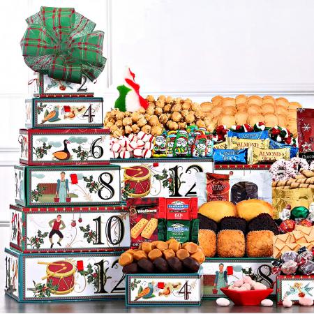 12 days of Christmas gift tower