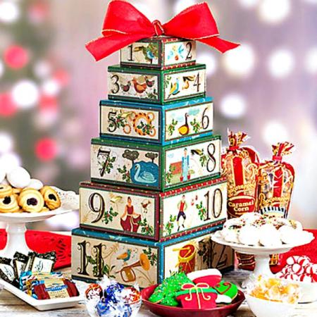 12 Days of Christmas, Holiday Sweets Gift Tower  