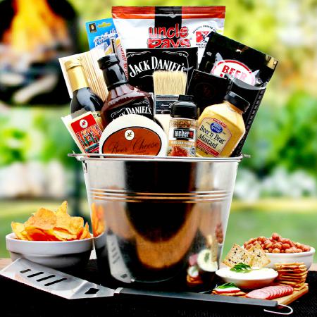 BBQ Lovers Grilling Gift Basket and Bar-B-Q Grilling Tools