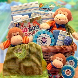 Little Monkey Baby Gift Basket