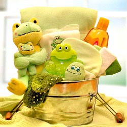 New Baby Froggie Gift Basket