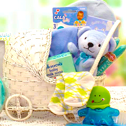 Bundle of Joy, Baby Boy Gift Carriage