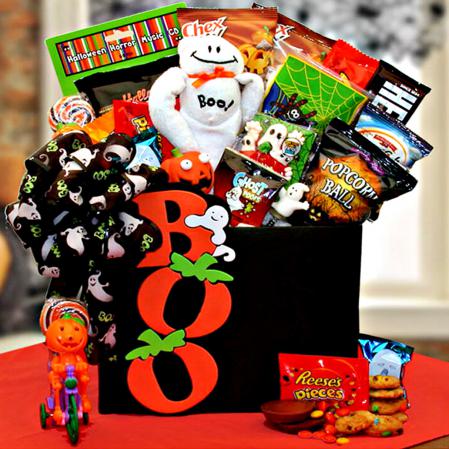 The Friendly Ghost Halloween Gift Basket – Boston Gift Baskets