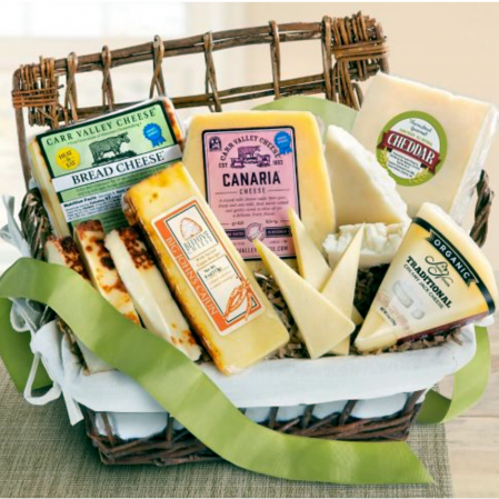 GOURMET CHEESE GIFT BASKET