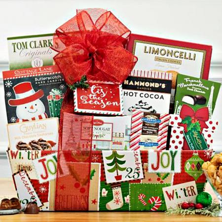 Christmas Greetings Gift Basket For Delivery