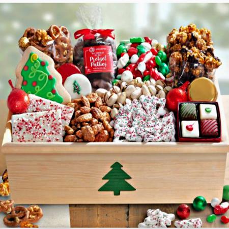 Christmas sweets gift tray