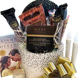 Book and Coffee Gift Basket