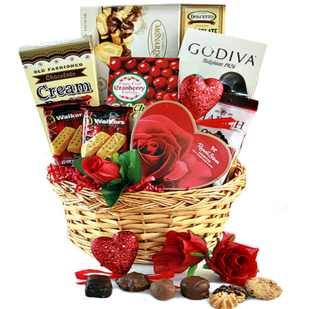endless love valentine gift basket