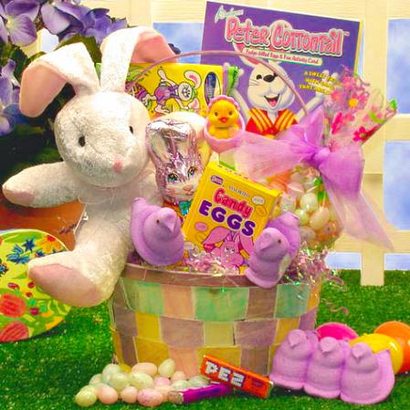 bunny hop easter basket