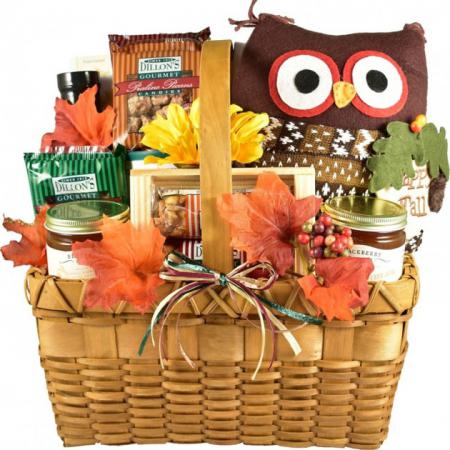 Fall gift basket for thanksgiving