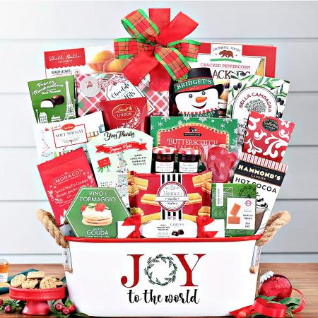Free Shipping Deck the Halls Holiday Gift Basket 