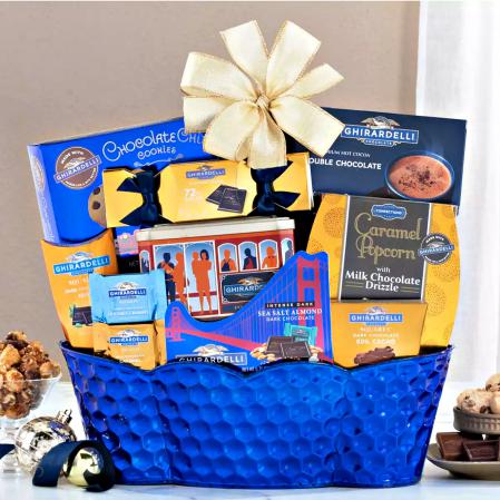 Ghirardelli Milk and Dark Chocolate Gift Basket