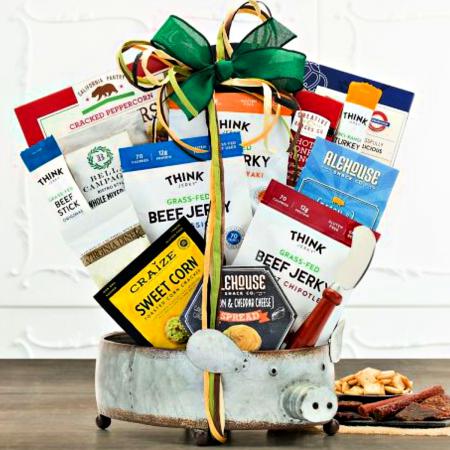 jerky and cheese gift basket