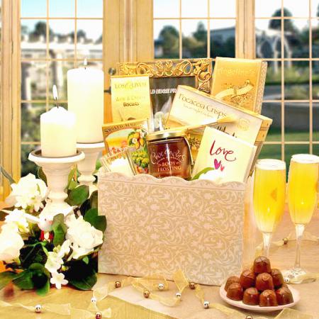 Wedding Gift Basket For Newlyweds or Bridal Shower