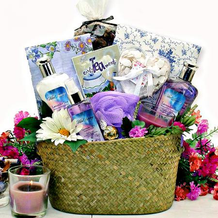 healing spa relaxation gift basket