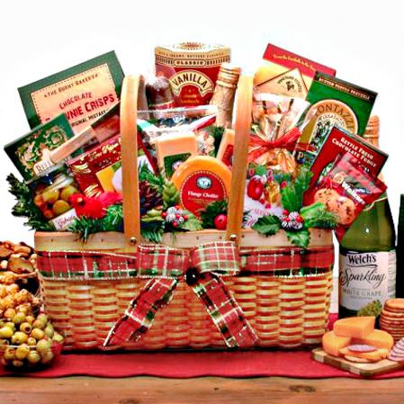 Holiday Greetings Gift Basket