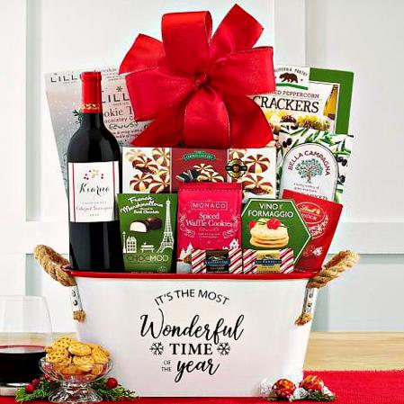 wine gift basket delivery