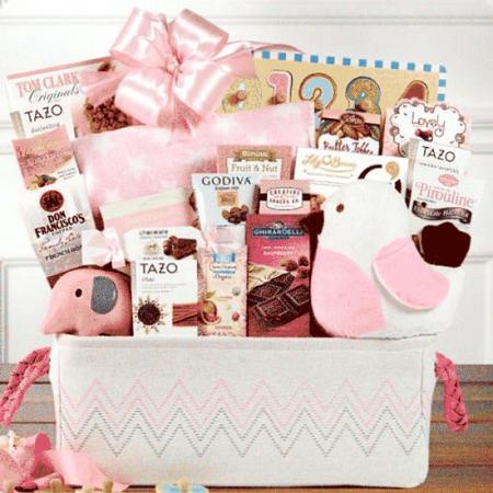 New Baby Girl & Mom Gift Basket