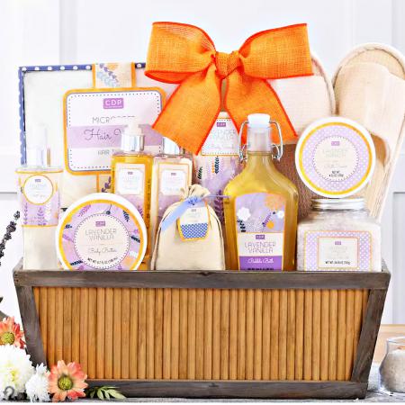 Lavendar Spa Gift Basket