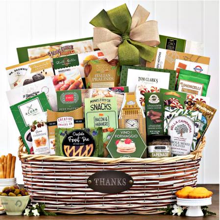 thank you gourmet gift basket