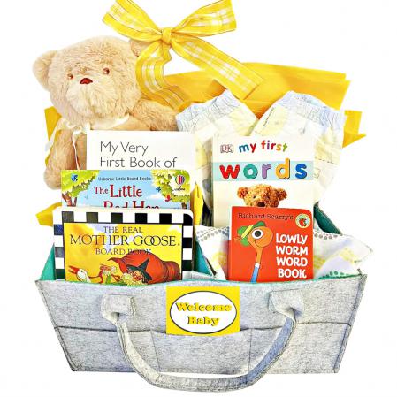 Baby Unisex Gift Basket for Baby Boy or Baby Girl