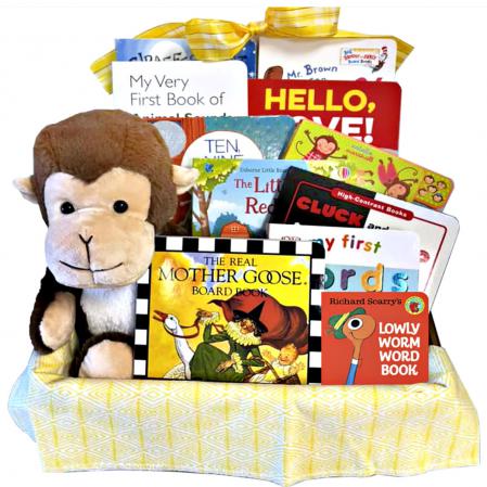 New baby books gift baskets