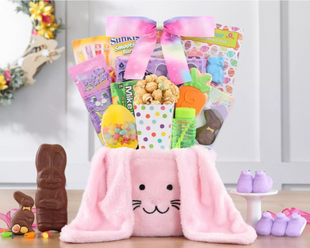 Pink Easter Bunny Basket
