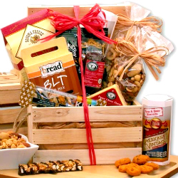 Premium Nuts and Snacks Gift Crate