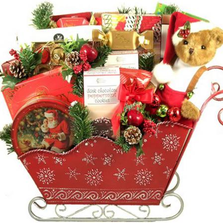 SANTA SLEIGH RIDE GIFT BASKET